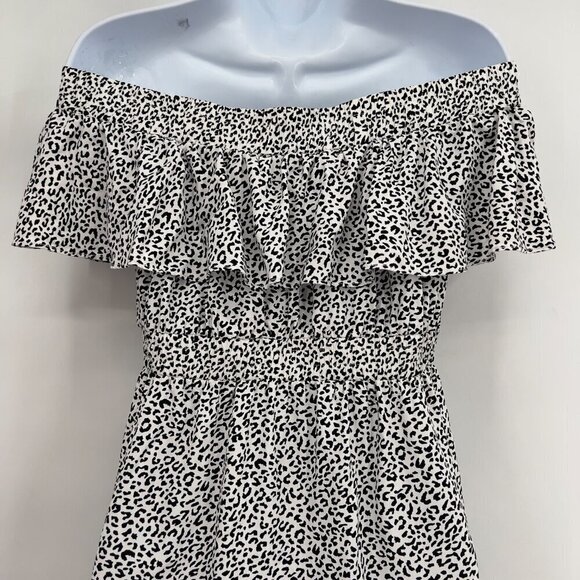 RIPE Celest Off The Shoulder Maternity Dress Animal Print Women's S - Picture 6 of 10